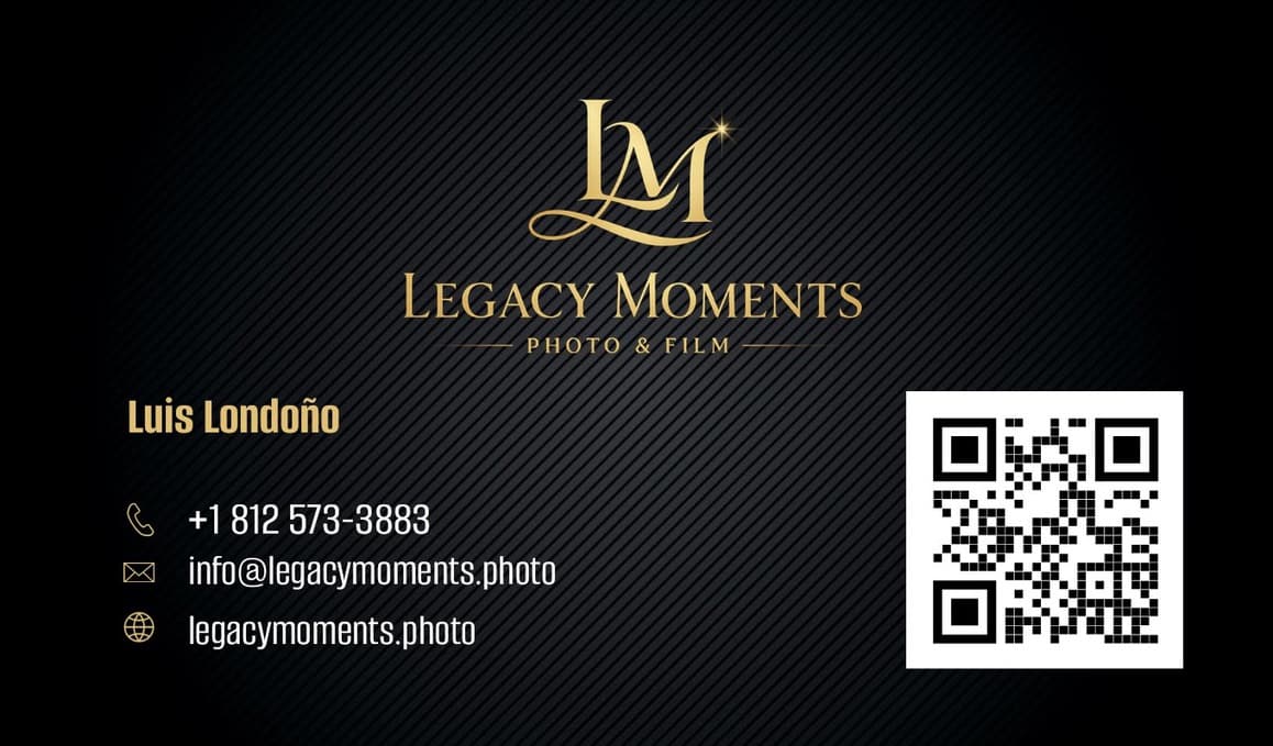 Legacy Moments Photo & Film business card