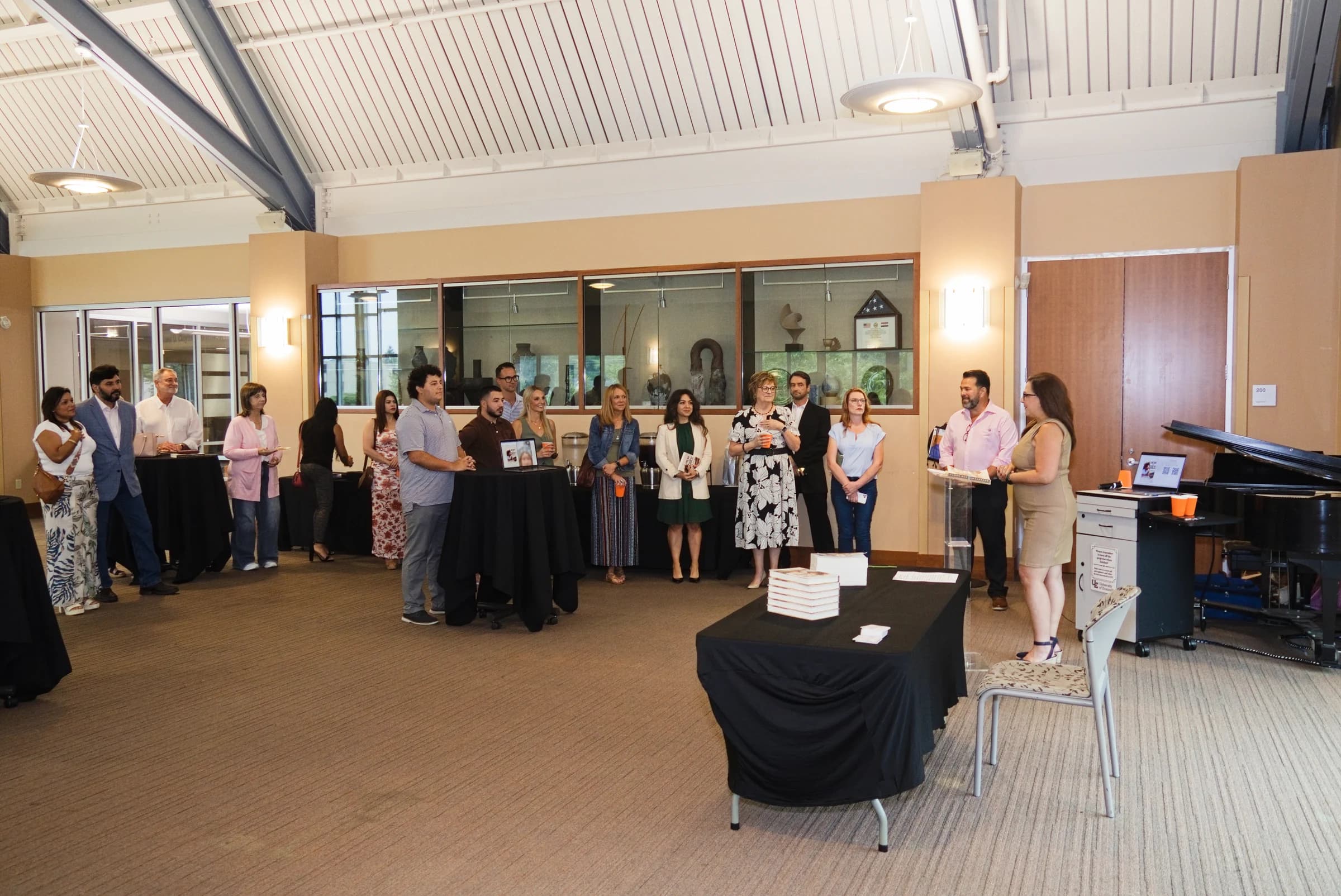 Guests at a book presentation